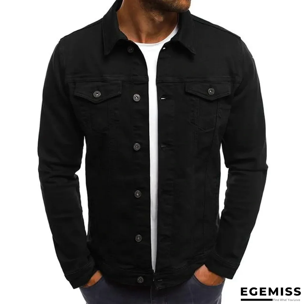 Men's Pure Color Casual Fit Jacket Long Sleeve Bomber Jacket Male Outwear Overcoat Slim Coat M-3XL | EGEMISS