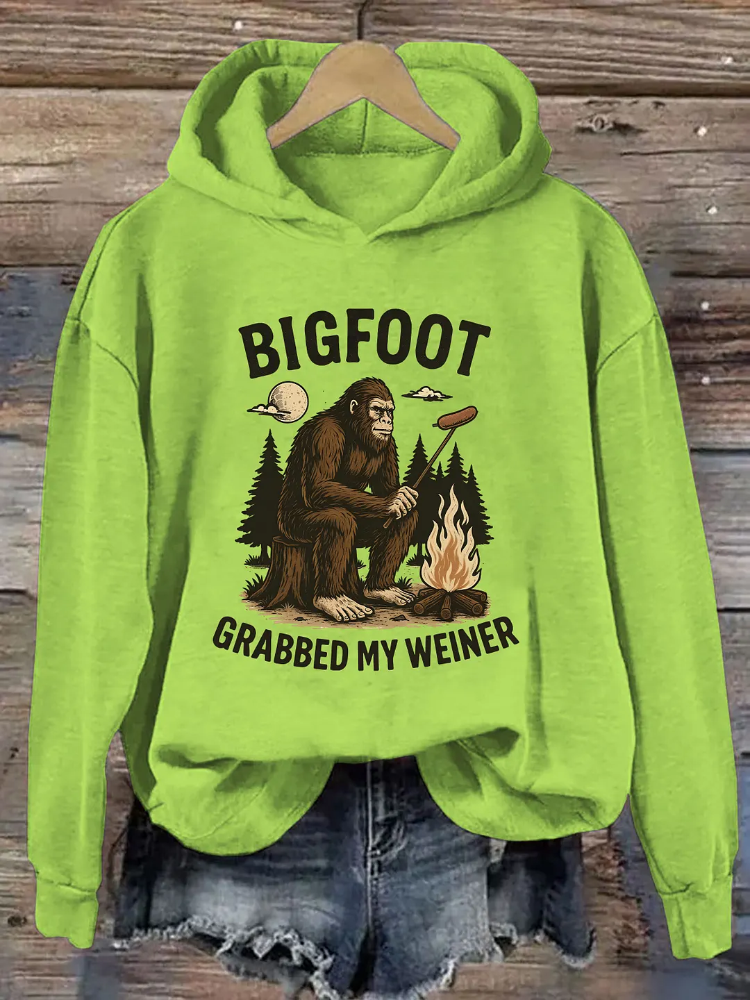 Bigfoot Grabbed My Weiner Hoodie