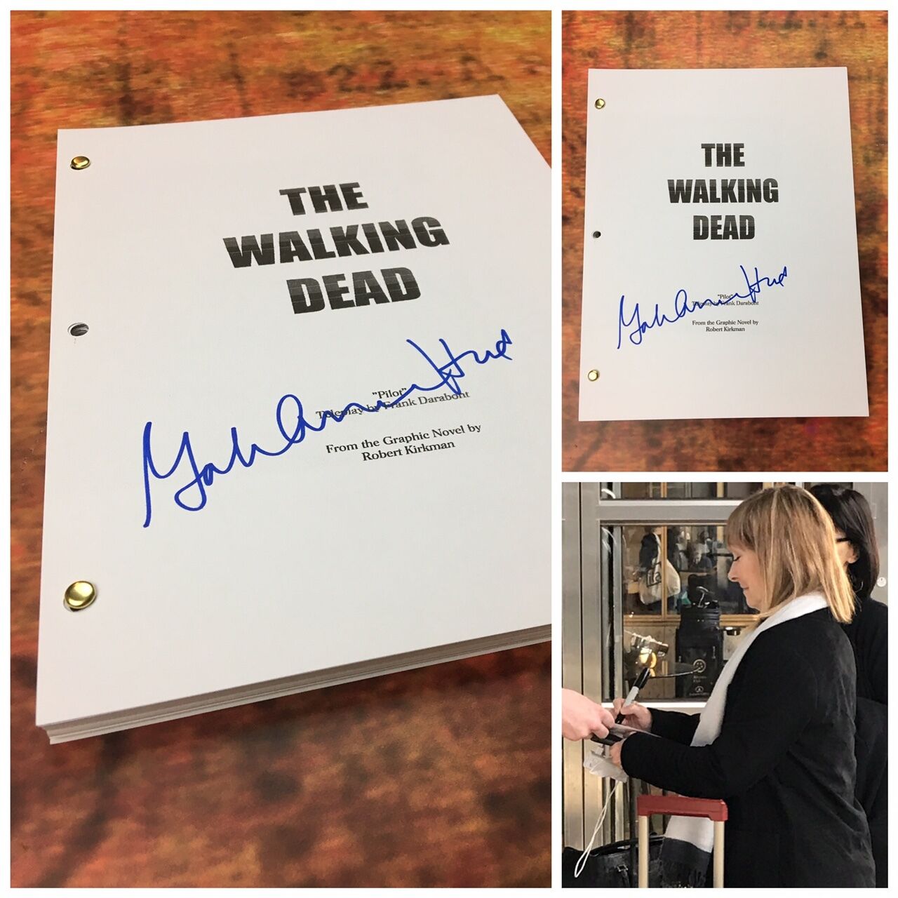 GFA The Walking Dead * GALE ANNE HURD * Signed TV Episode Script PROOF AD1 COA