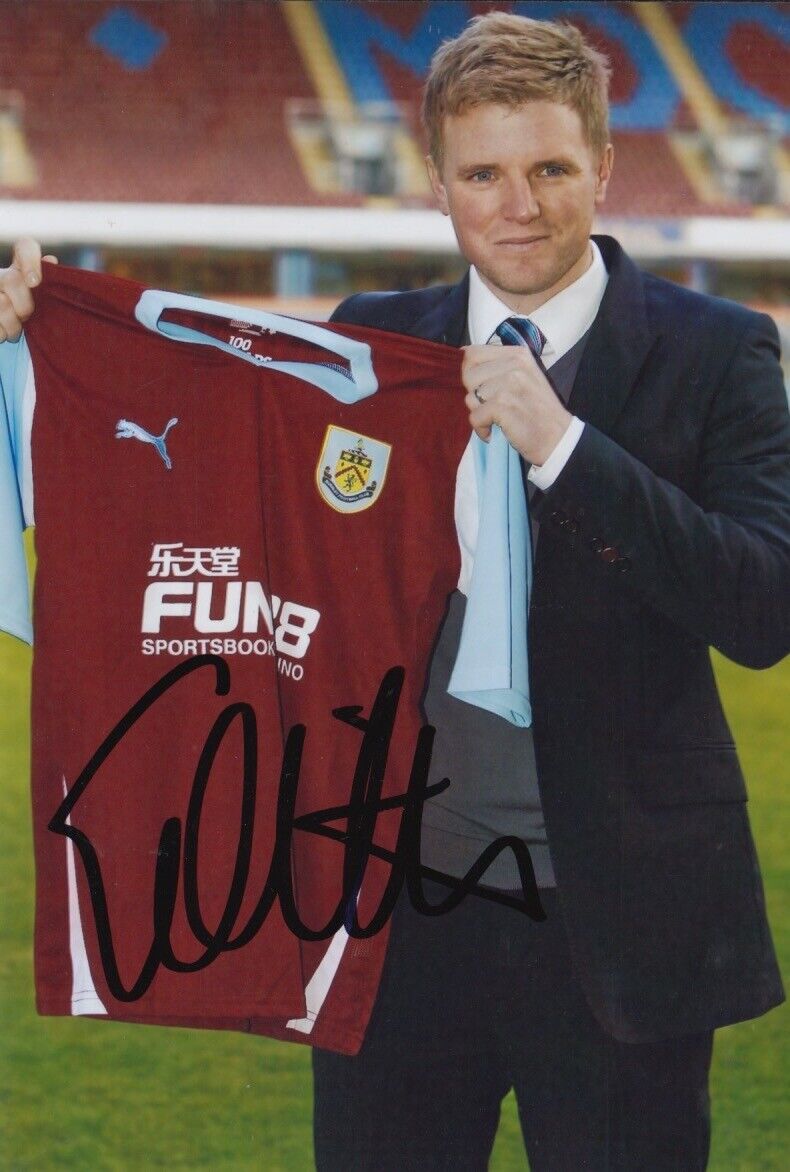 EDDIE HOWE SIGNED 6X4 Photo Poster painting - BURNLEY FOOTBALL AUTOGRAPH 1.