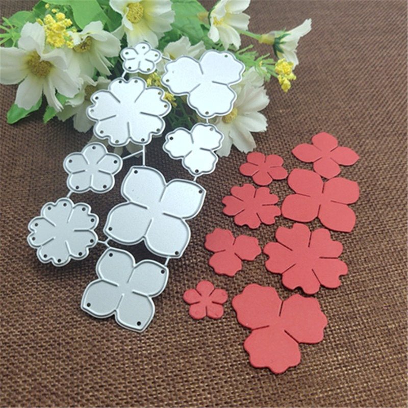 Flowers Metal Cutting Dies for DIY Scrapbooking Album Paper Cards Decorative Crafts Embossing Die Cuts