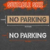 Yookok No Parking Stencil - Reusable Cardboard Stencil for Parking Lot, Driveway, Fire Lane, and Cityscape - 4 x 29 Inches