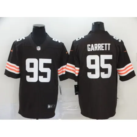 Men's Cleveland Browns #95 Myles Garrett New Brown Vapor Untouchable Limited Stitched Jersey IL62