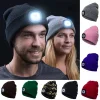 Cap with LED light luminous led knitted hat