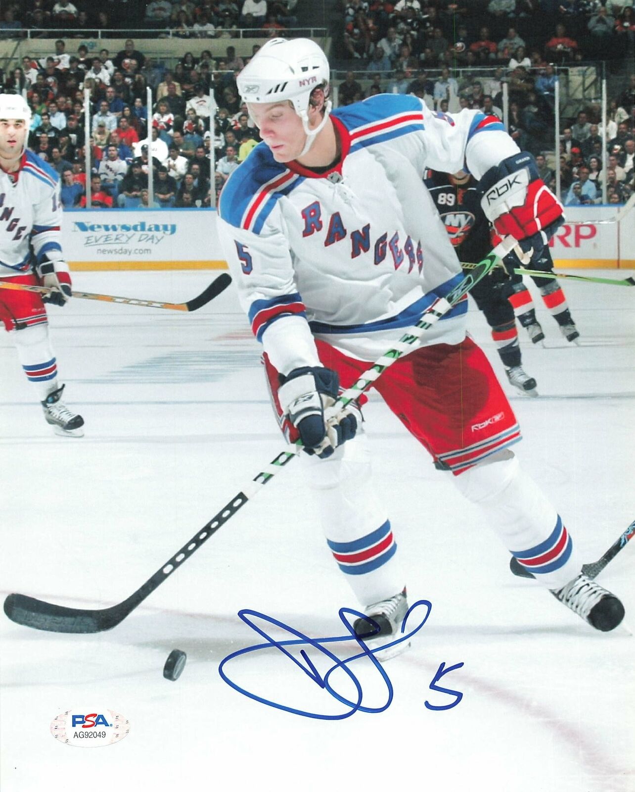 Dan Girardi signed 8x10 Photo Poster painting PSA/DNA New York Rangers Autographed