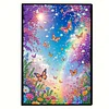 Butterfly 5D DIY Diamond Art Painting Notebook Kit 50 Pages A5 Rhinestone Art Painting Notebook Kit for Adults Beginners Holiday Birthday Gift