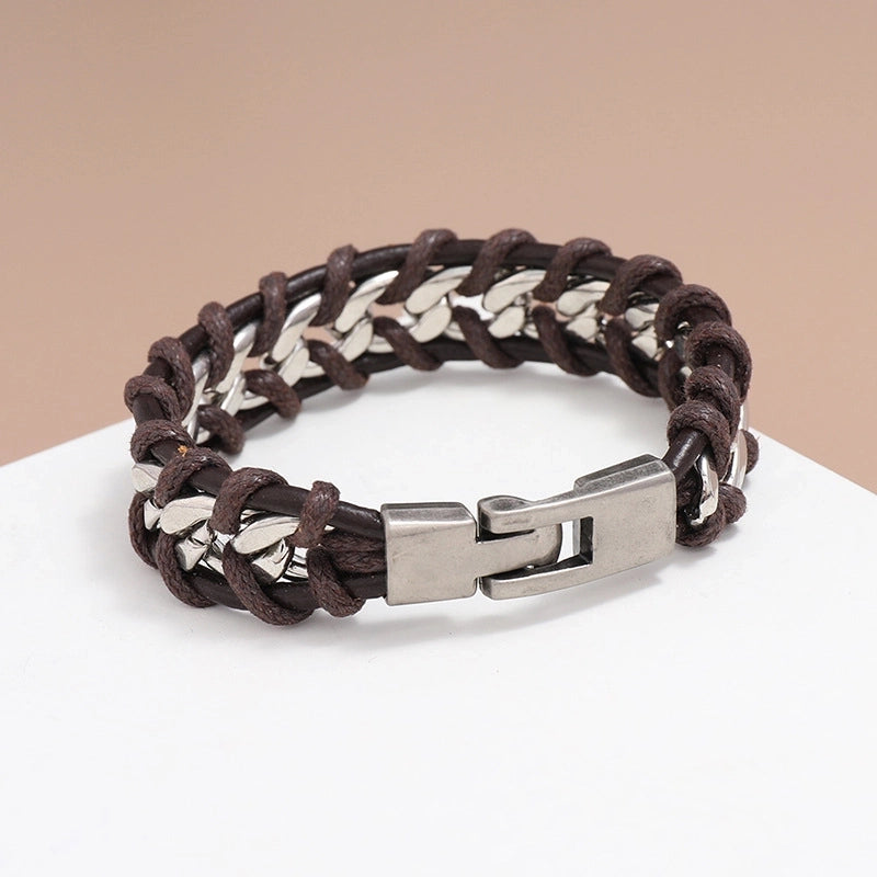 Woven Personality Punk Style Chain Bracelet