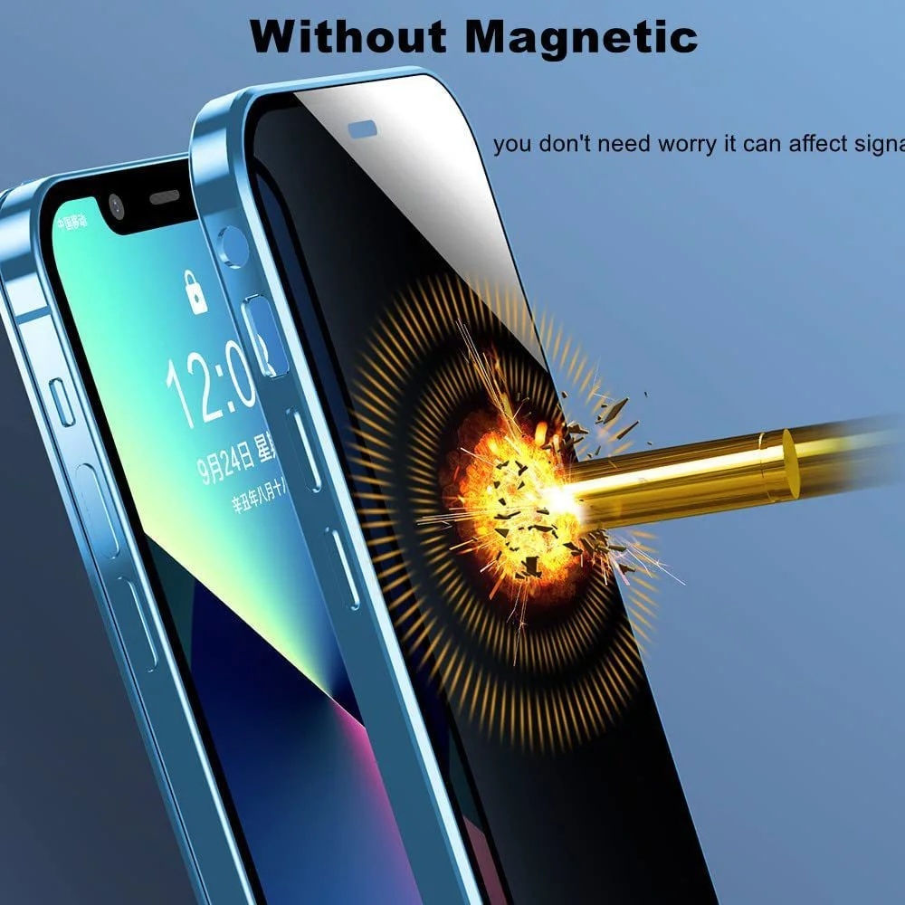 iPhone Privacy Double-sided Glass Phone Case