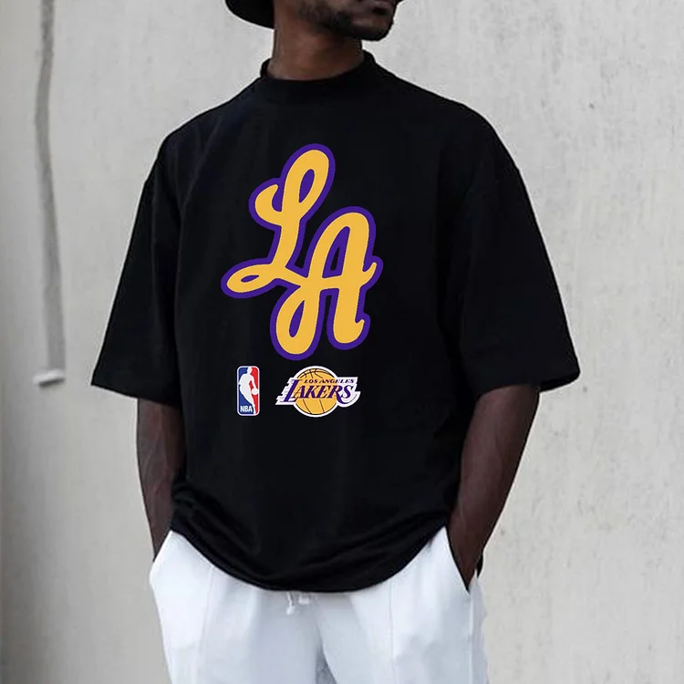 Los Angeles Lakers Oversized Men's T-Shirt e4a2