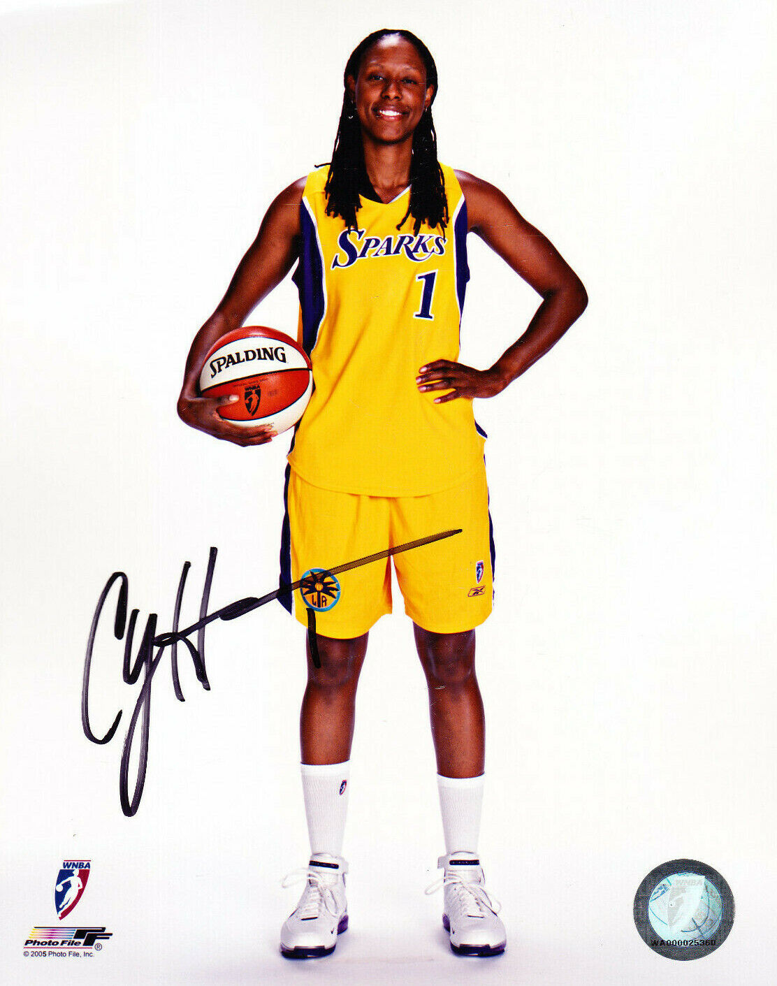 Chamique Holdsclaw Signed Autographed 8X10 Photo Poster painting Los Angeles Sparks COA WNBA