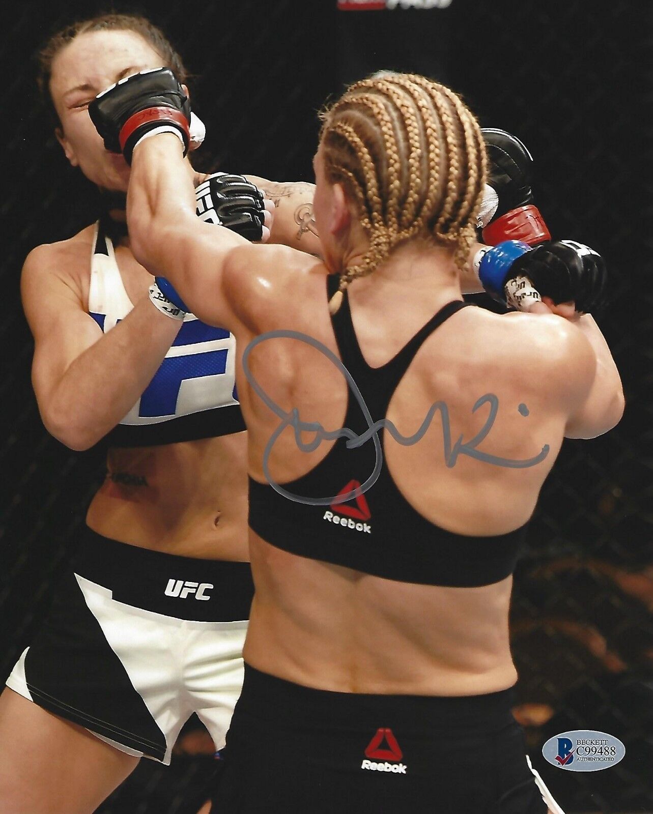 Justine Kish Signed 8x10 Photo Poster painting BAS Beckett COA UFC 195 2016 Picture Autograph 2