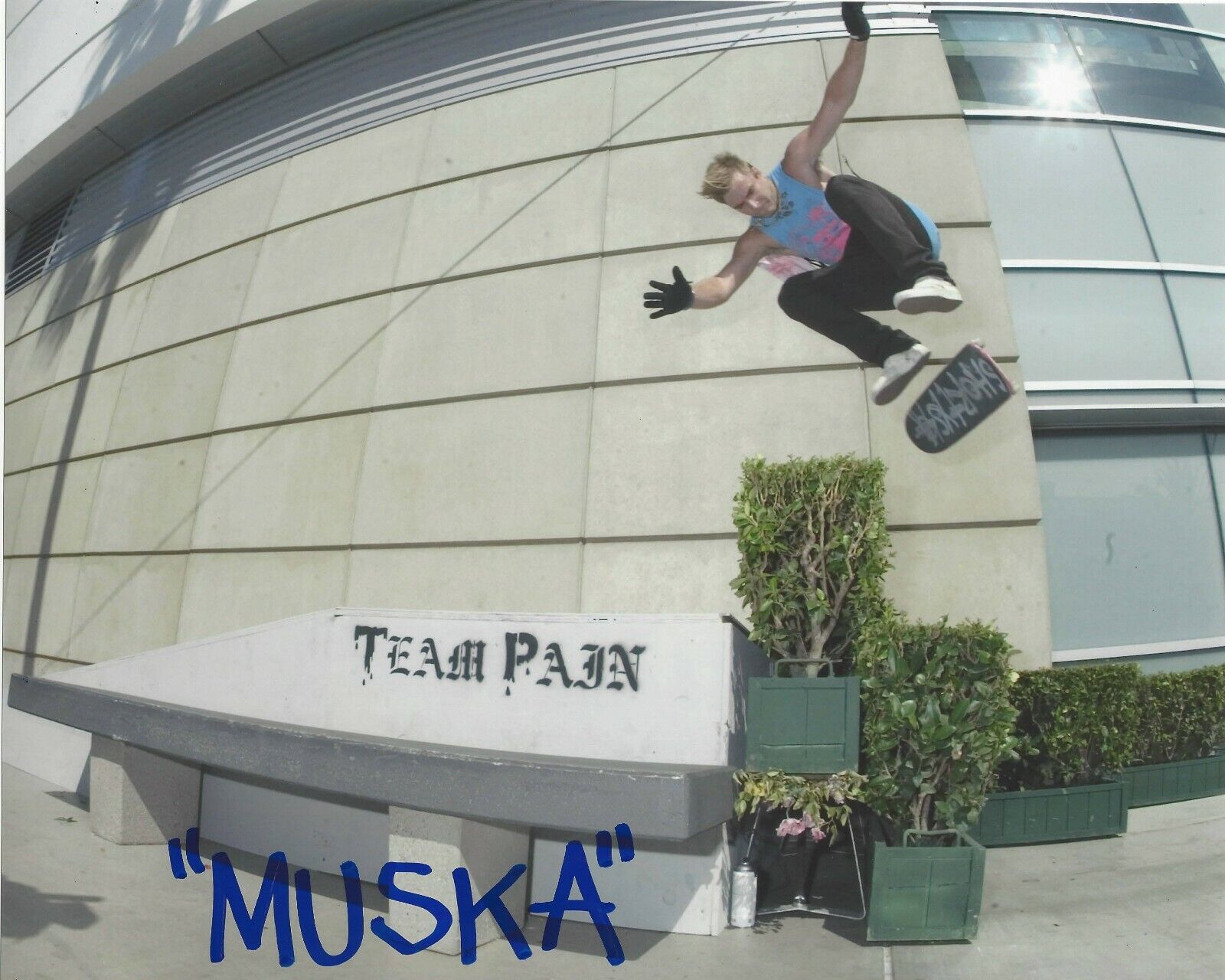 SKATEBOARD LEGEND CHAD MUSKA HAND SIGNED 8x10 Photo Poster painting A w/COA SKATEBOARDER