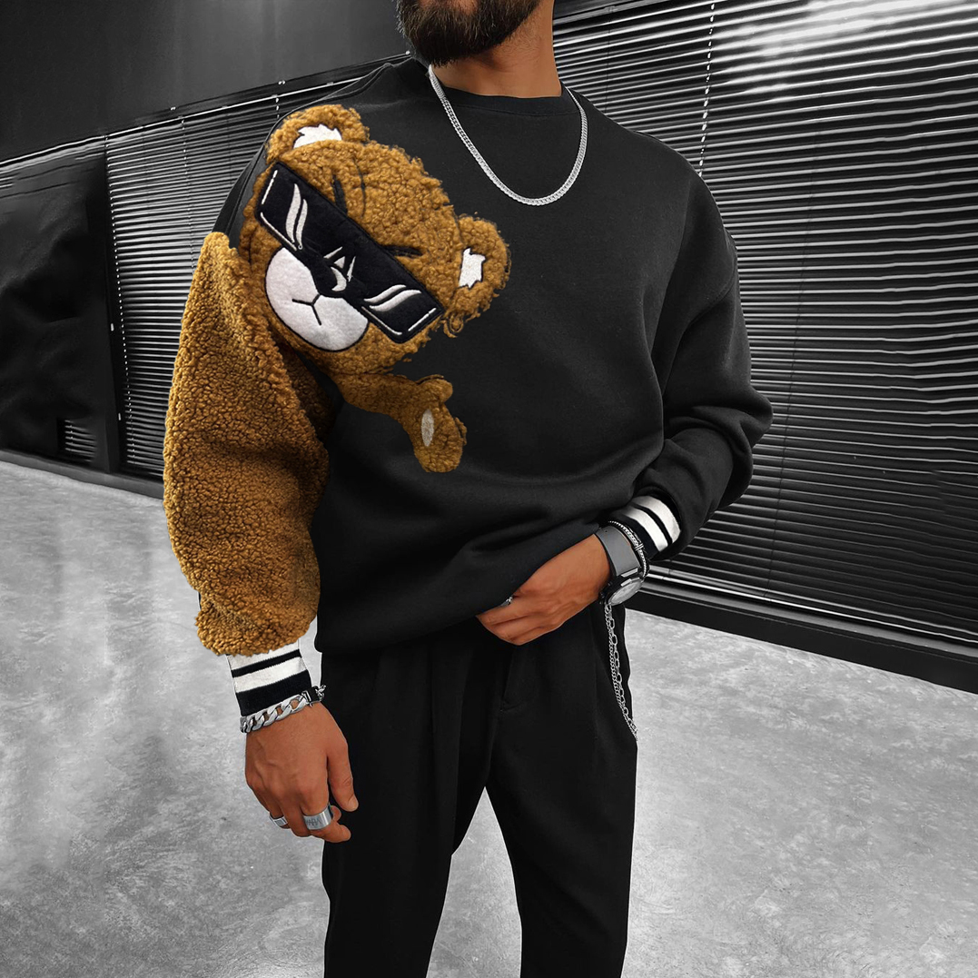 Men's Teddy Bear Oversized Sweatshirt