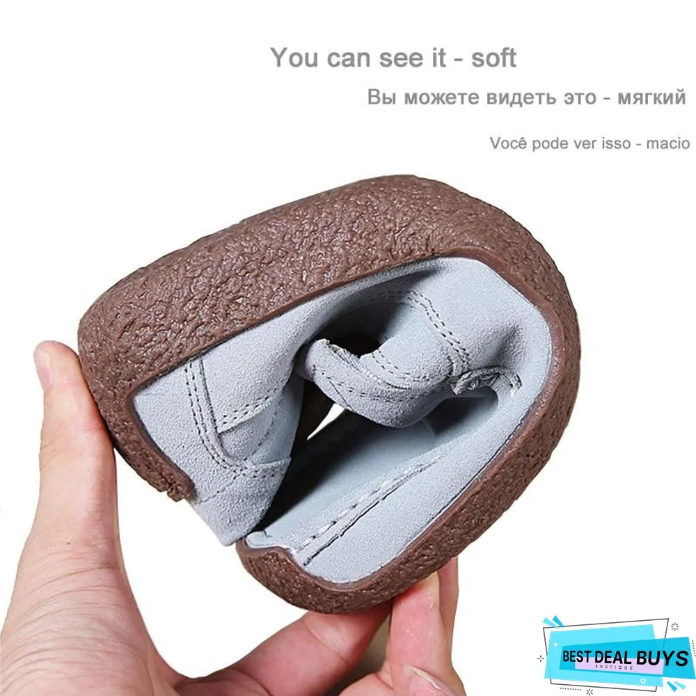 Women Moccasins Flats Genuine Leather Slip On Suede Loafers Shoes