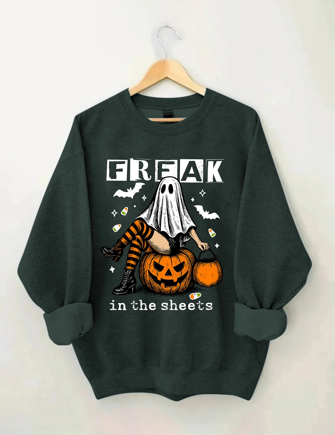Funny Freak In The Sheets Ghost Girl Sweatshirt