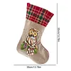 DIY Diamond Painting Christmas Stockings Hanging Ornaments Large Capacity Xmas Socks Pendant Wear Resist Candy Gift Storage Bags for Family Christmas Holiday Party Decoration (Owl)