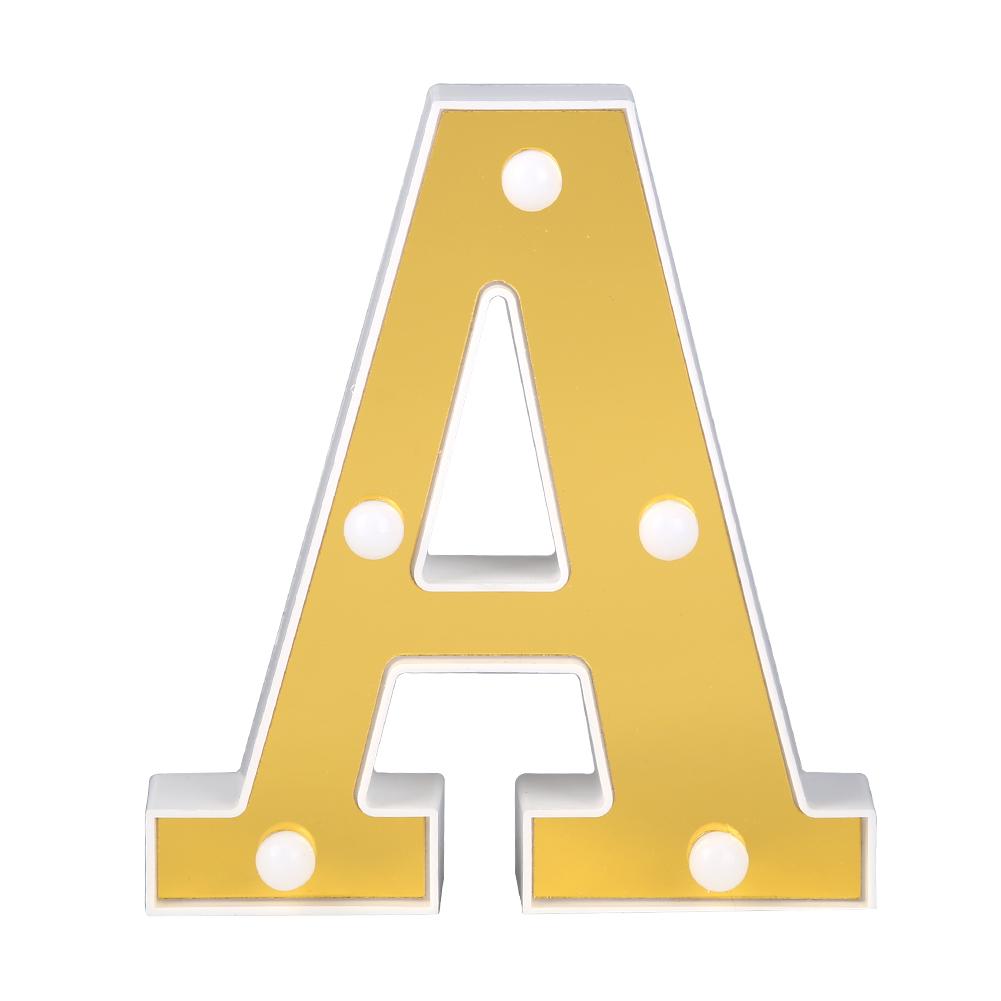 

Small White LED Marquee Sign Alphabet Light Atmosphere Decoration Light (A), 501 Original