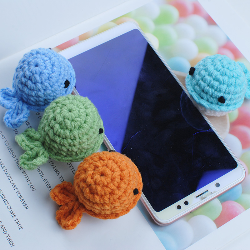 DIY Crochet Whale Kit - Cotton Yarn Doll Set