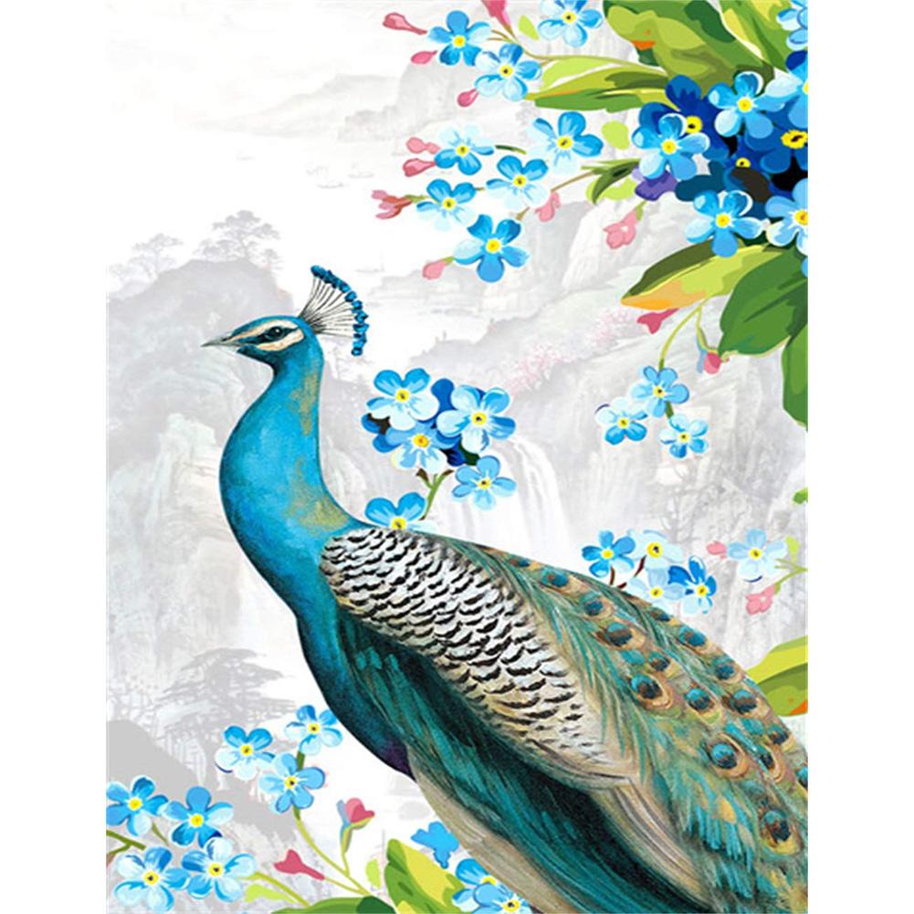 

Peafowl-Special-Shaped Drill Diamond Painting-30X25CM, 501 Original