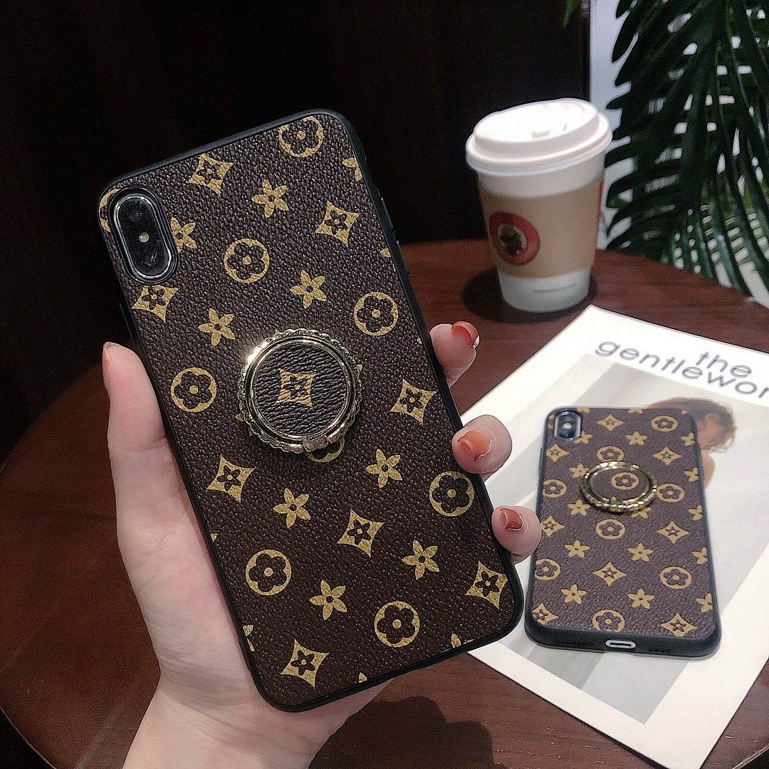 Leather Flower Ring Bracket Case for Apple iPhone 6 - 11--[GUCCLV]