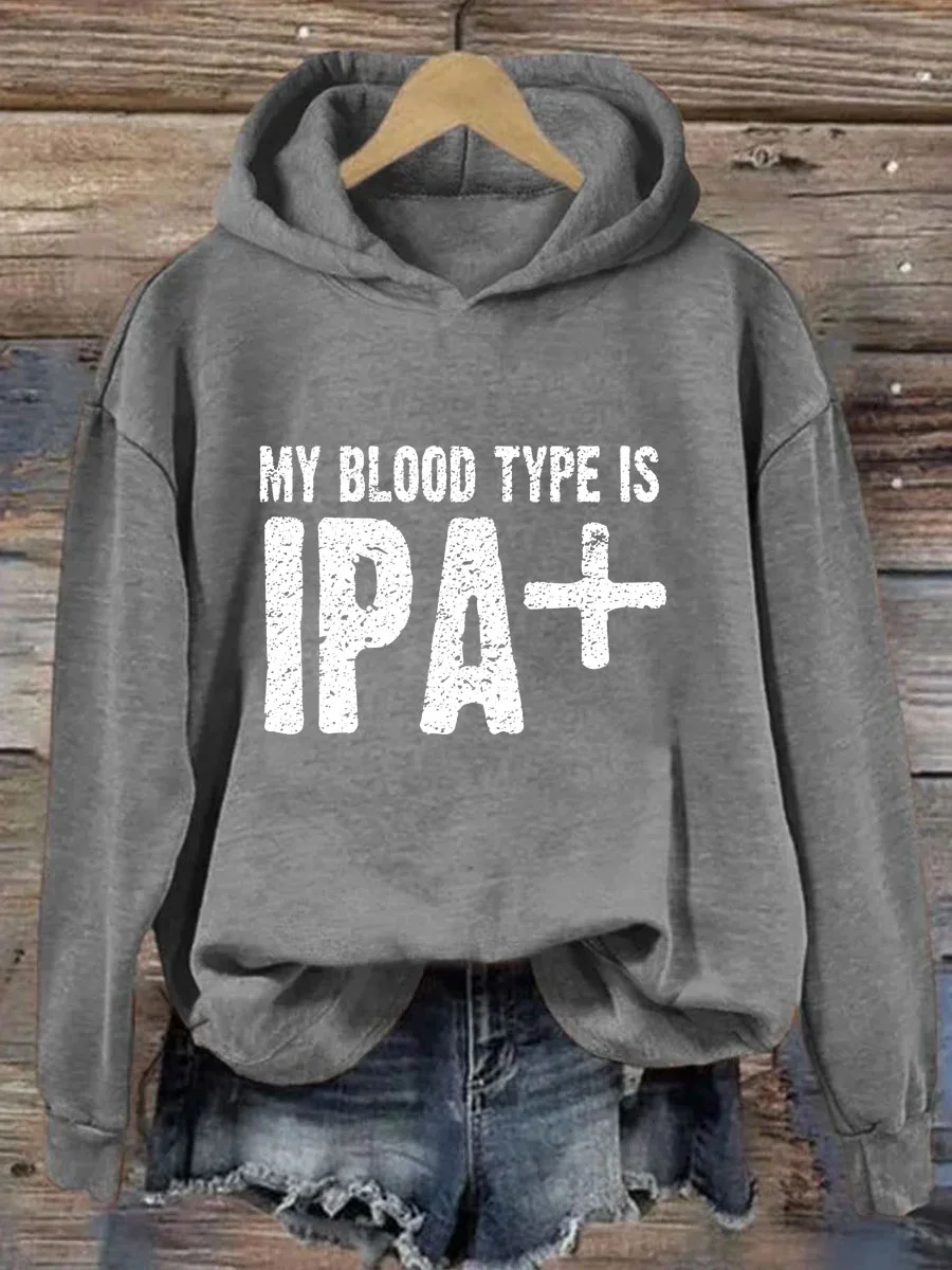 My Blood Type Is IPA Hoodie