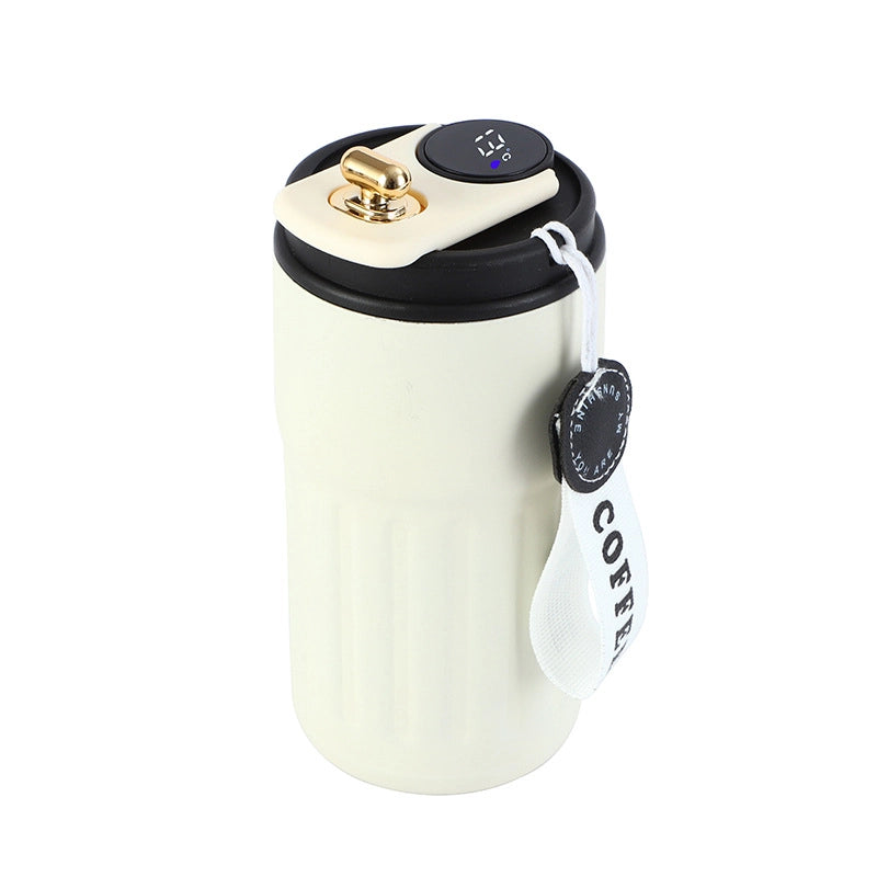 Car Smart Coffee Cup High Color Value Display Temperature Water Cup 316 Stainless Steel Thermos Cup Gift Custom Logo