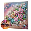 Framed Diamond Painting - Special Shaped - Flowers (25x25cm)