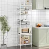 6 Tier Metal Storage Shelf Heavy Duty Shelving Unit for Kitchen Bathroom Laundry