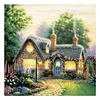 House - 3 strands 11CT Stamped Cross Stitch 40*40cm