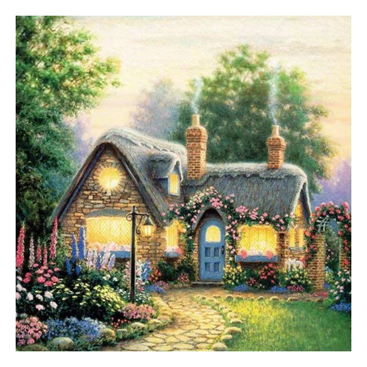 DIY - Scenery 11CT Stamped Cross Stitch 40*40CM