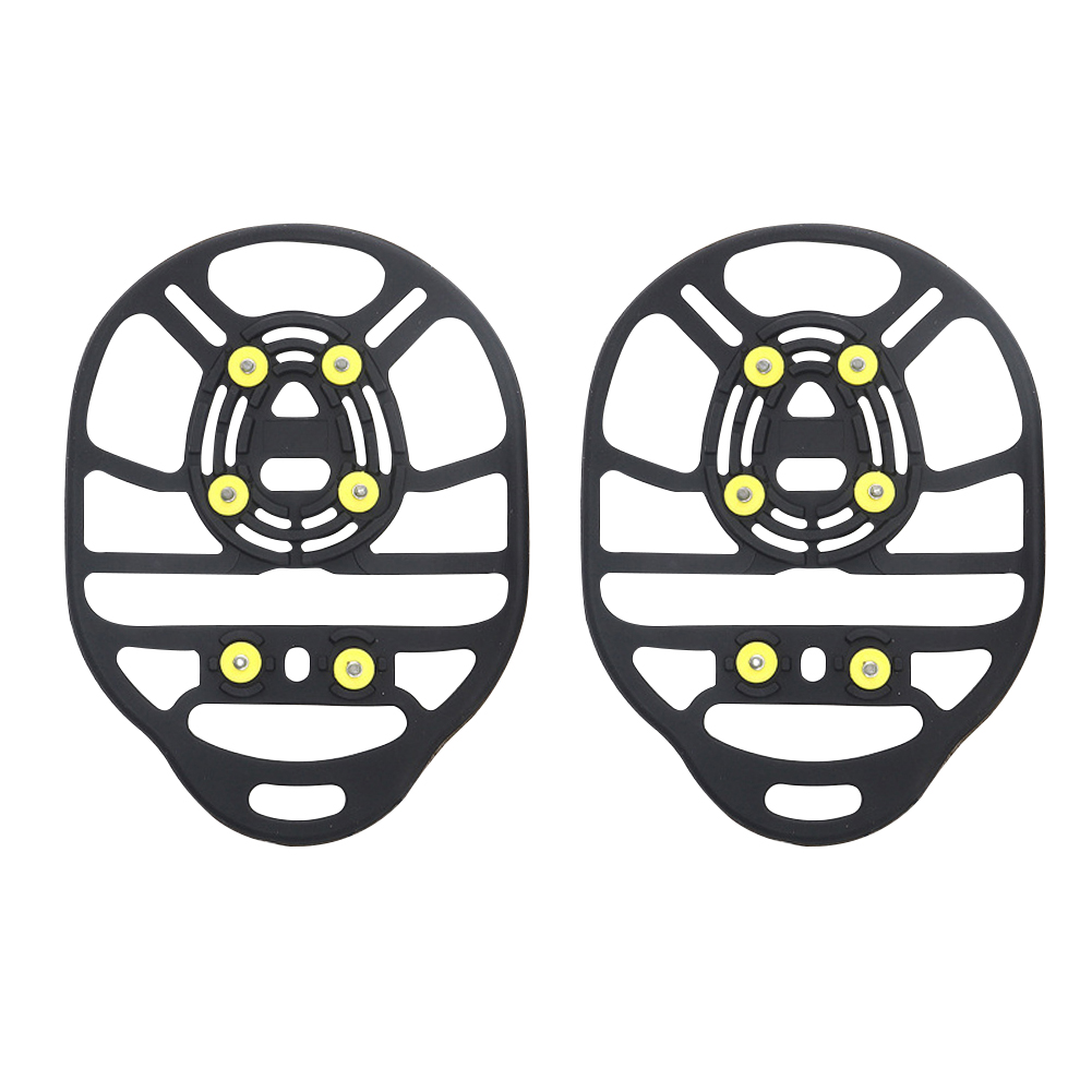 

6 Teeth Rubber Snow Ice Climbing Over Shoes Spikes Cleats Anti Slip Crampon, 501 Original