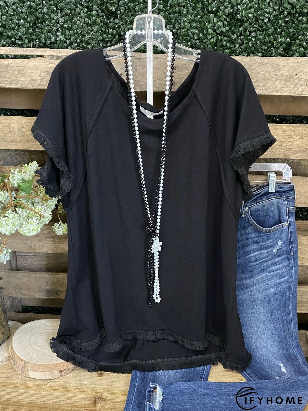 Plain Fit Casual Shawl Collar Blouses | IFYHOME