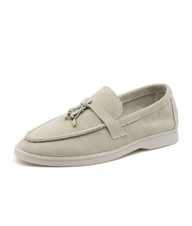 Women Slip-On flats shoes Genuine Leather Ballets Flats Shoes for women Moccasins big size 36-42 QueenFunky