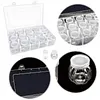 12Psc Pumpkin +12Pcs Round Bottles Diamond Painting Containers Multi Purpose Portable Plastic Case Box with Stickers & Compartments Arts Crafts Storage Bottle for Hardware Rhinestone (12PCS)