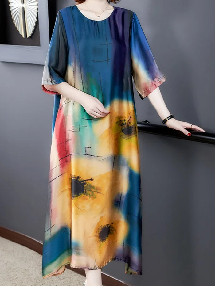 Fashion Chiffon Print Dress