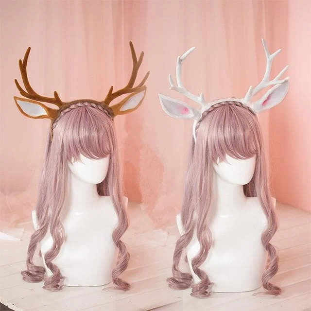 White/Brown Kawaii Deer Hairband SP1710892