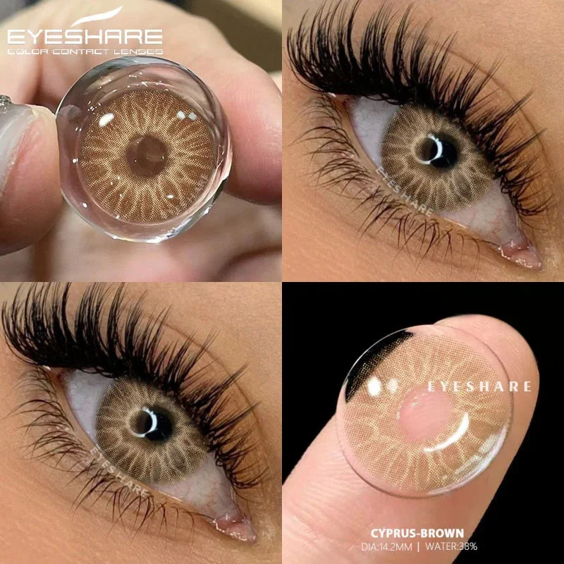 Sdrawing 1pair Natural Colored Contacts Lenses for Eyes Blue Eyes Lenses Green Contacts Yearly Beautiful Pupil Eyes Contact Lens