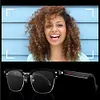 Smart Glasses AI Voice Assistant BT Audio Glasses with Open Ear Speaker Hands-Free Calls & Built-in Microphone for Men & Woman