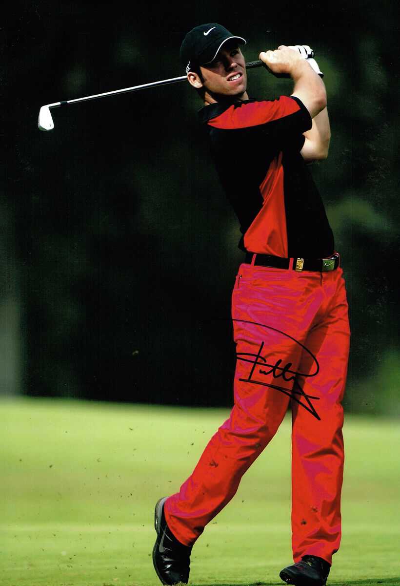 Paul Casey GENUINE SIGNED Autograph 12x8 Photo Poster painting AFTAL COA English Golf Player