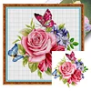 (Multi-Style) Flowers And Butterfly-11CT Stamped Cross Stitch 40*40cm/15.75*15.75in