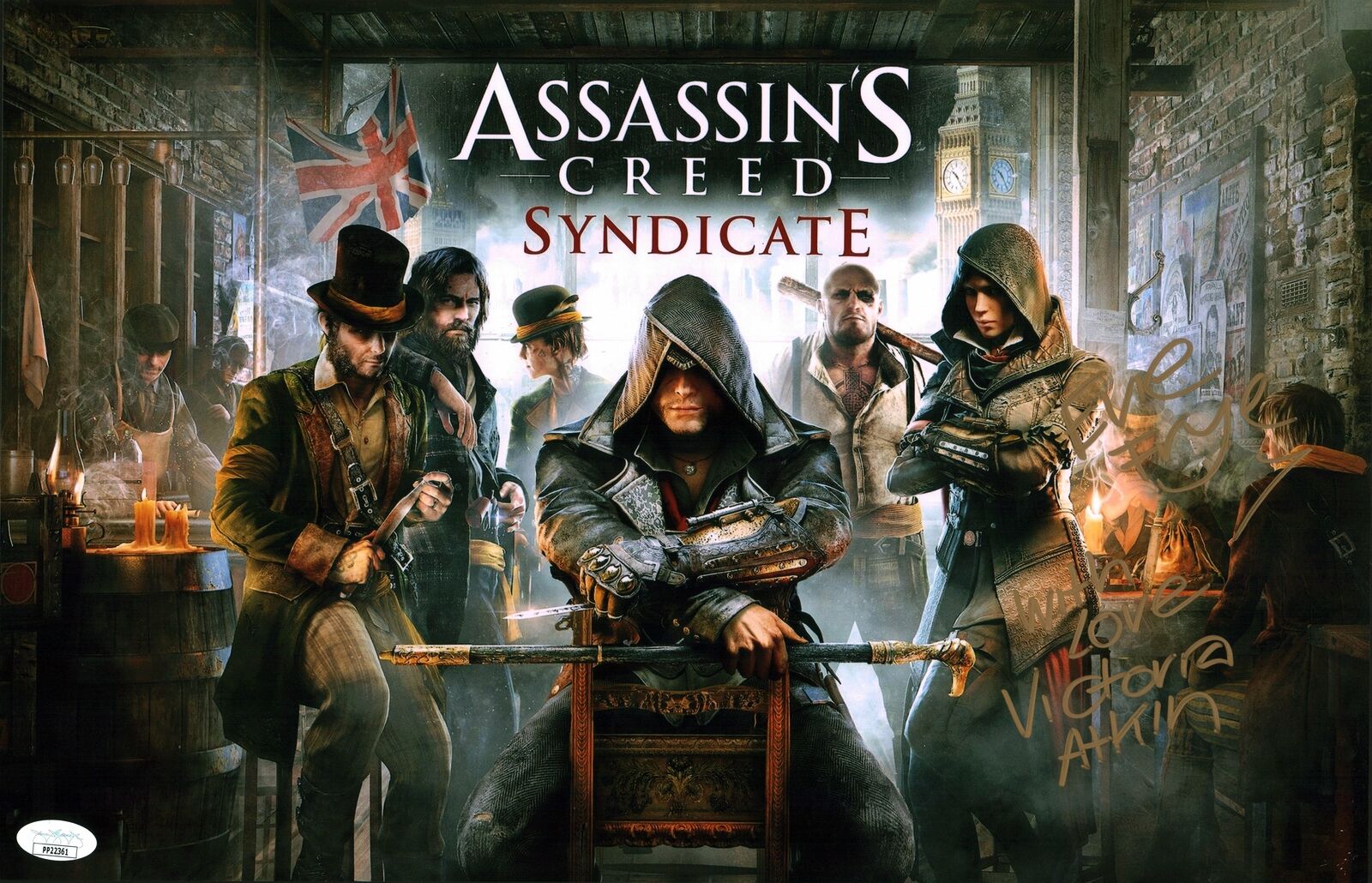 Victoria Atkin Assassin's Creed Syndicate 11x17 Photo Poster painting Poster Signed Auto JSA COA