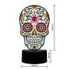 5D DIY Diamond Painting 7 Color Night Light Lamp Home Decoration Ornament Gift Kit(Skull)
