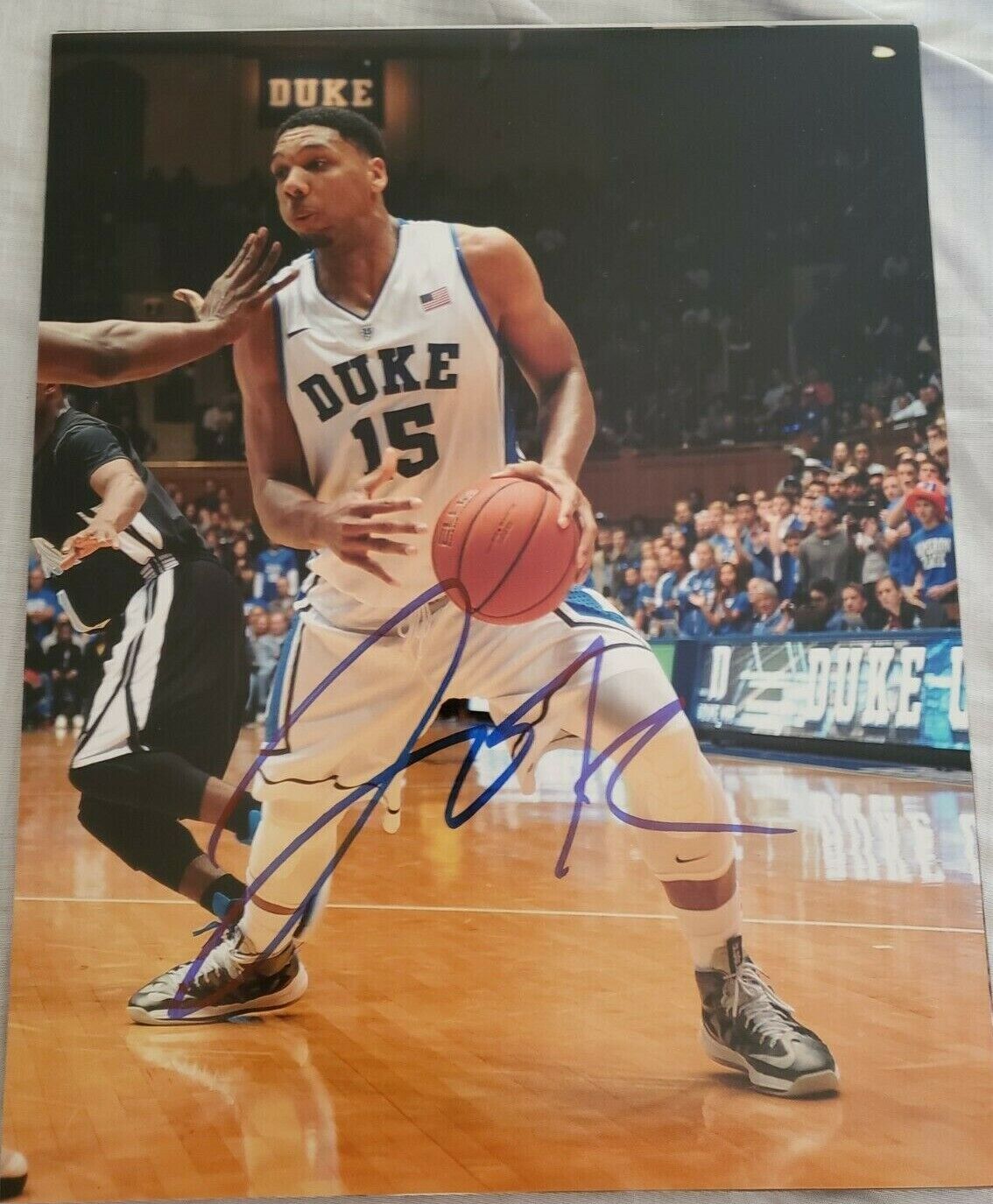 JAHLIL OKAFOR DUKE BLUE DEVILS SIGNED AUTOGRAPHED 8X10 Photo Poster painting W/COA F