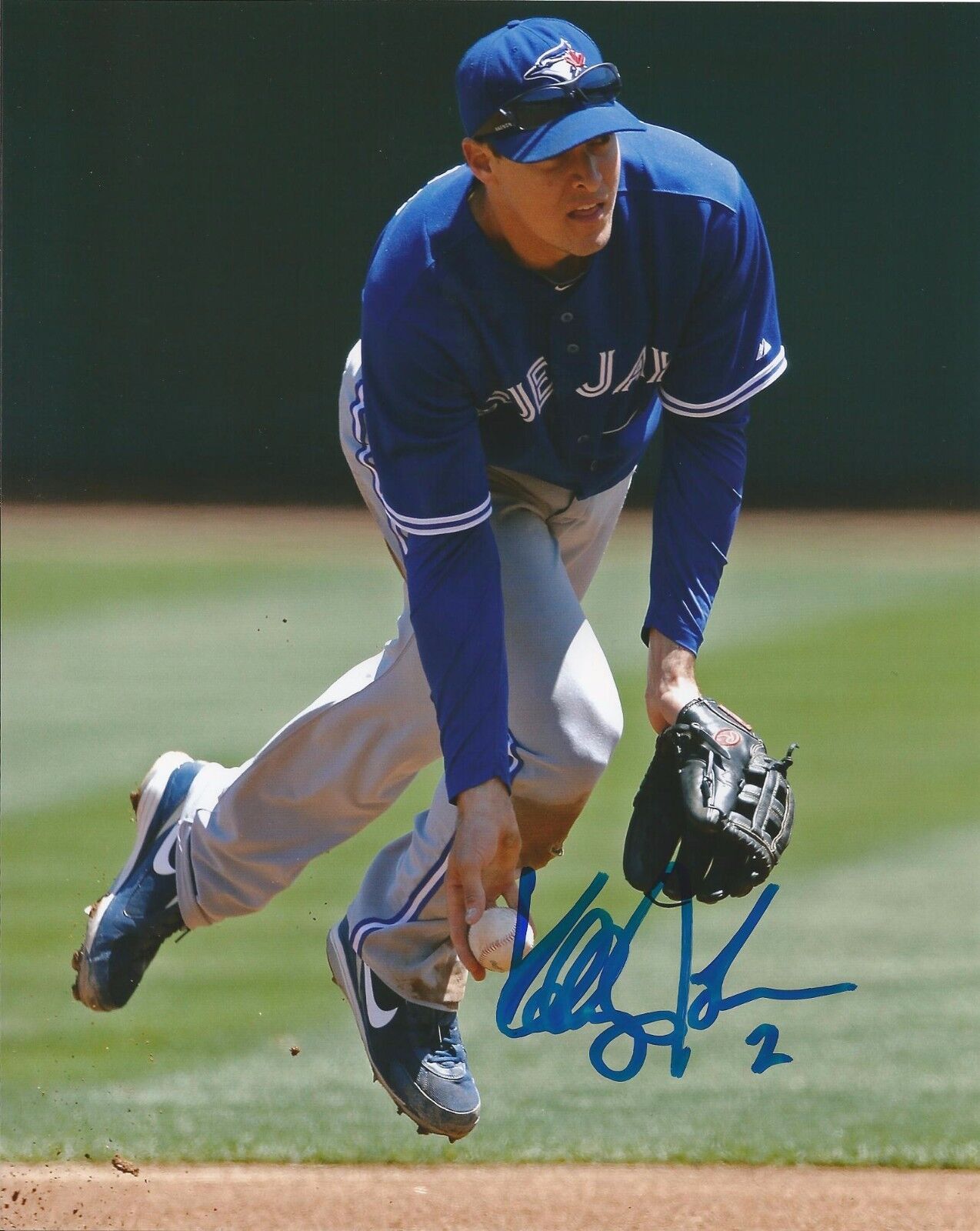 KELLY JOHNSON SIGNED TORONTO BLUE JAYS 8x10 Photo Poster painting #2 w/PROOF & COA