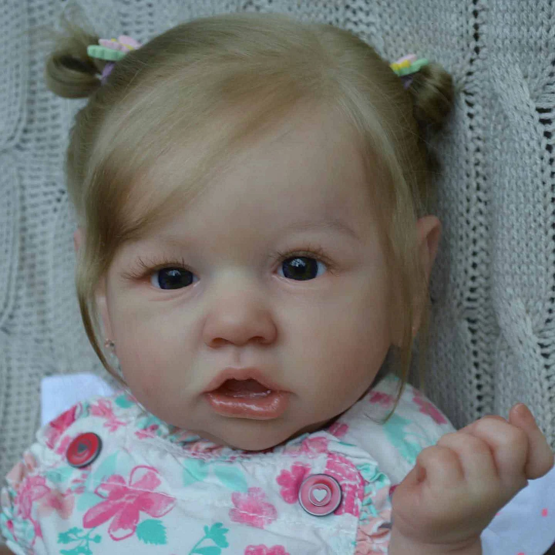 12'' Look Real Handmade Silicone Reborn Baby Dolls Girl Named Makenna With Rooted Hair