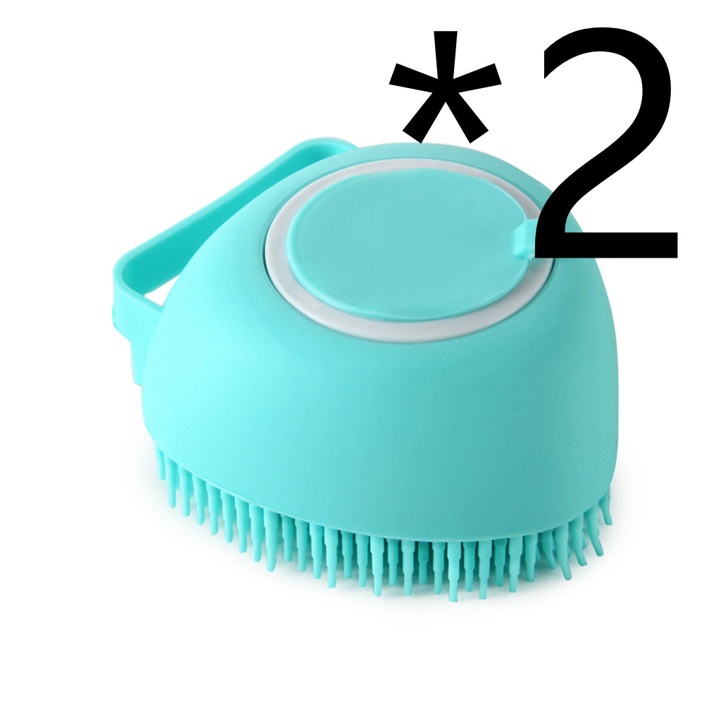 Silicone Dog Bath Massage Gloves Brush Pet Cat Comb Brush
