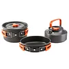 2023 new outdoor products hot sale 2-3 people outdoor teapot set combination wild