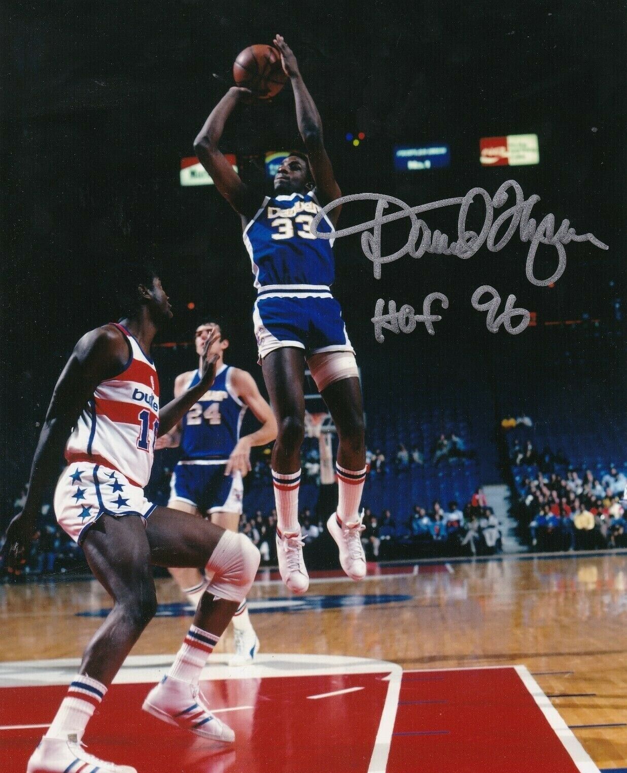 David Thompson Autographed Signed 8x10 Photo Poster painting ( HOF Nuggets ) REPRINT