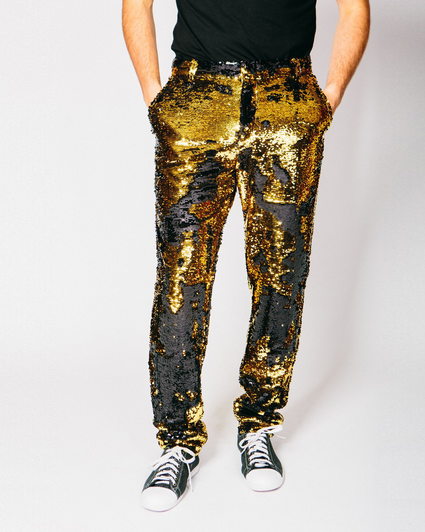 Men's sequined trousers