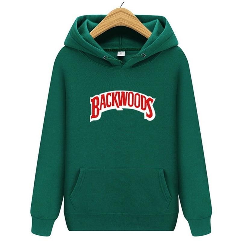 Men Hoodies Sweatshirts  Hip Hop Streetwear Backwoods Printed Casual Top